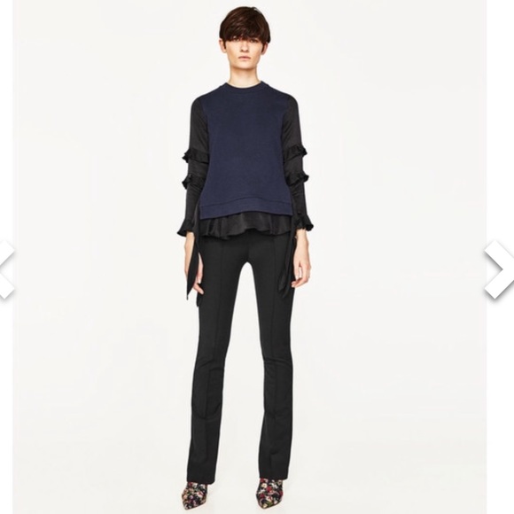 Zara Premium Sweatshirt Collection Frill Sweater - Picture 6 of 8